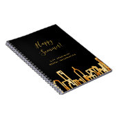 シティアパートメントレンタル情報ブラック金ゴールド ノートブック (右側)