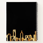 シティアパートメントレンタル情報ブラック金ゴールド ノートブック (裏面)