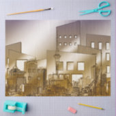 シティアーキテクチャ2デコパージュティッシュペーパー 薄葉紙 (クラフト)