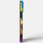 シティウィンドウに座る可愛いオレンジと白猫 Case-Mate iPhoneケース (裏面 / 右)