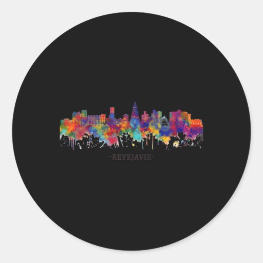 シティウォーターカラースカイラインホーム州レイキャビク ラウンドシール (正面)