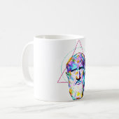 シティウム哲学者カラフルポートレートゼノ コーヒーマグカップ (正面左)