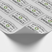 シティオブスプリングフィールドホリデーリース ラッピングペーパー (角)