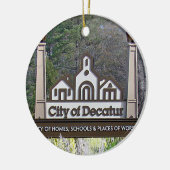 シティオブデカトゥールグルジアクリスマスオーナメント セラミックオーナメント (左)