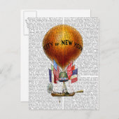 シティオブニューヨーク熱気球 ポストカード (正面/裏面)