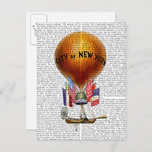 シティオブニューヨーク熱気球 ポストカード (正面/裏面)