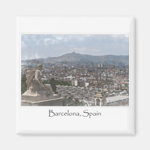 シティオブバルセロナスペインCityscape マグネット