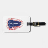 シティオブロックアイダホロック登山カラビナー ラゲッジタグ (正面横)