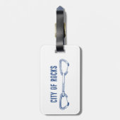 シティオブロックアイダホロック登山Quickdraw ラゲッジタグ (裏面縦)