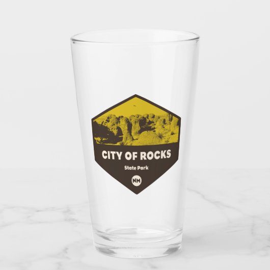 シティオブロックズ州パークニューメキシコ タンブラーグラス (正面)