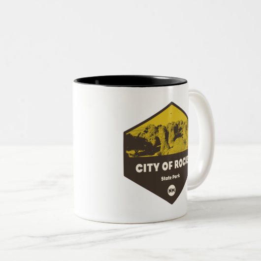 シティオブロックズ州パークニューメキシコ ツートーンマグカップ (正面右)