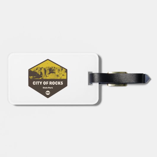 シティオブロックズ州パークニューメキシコ ラゲッジタグ (裏面横)