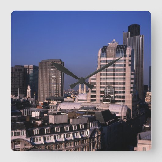 シティオブロンドンスカイライン スクエア壁時計 (正面)