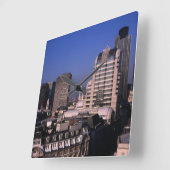 シティオブロンドンスカイライン スクエア壁時計 (傾斜)