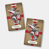 シティオブロンドンドラゴンパーソナライズされた バッジ (Front & Back)