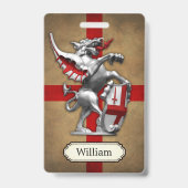 シティオブロンドンドラゴンパーソナライズされた バッジ (Back)