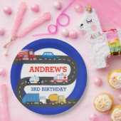 シティカーズの誕生日プレート ペーパープレート (パーティー)