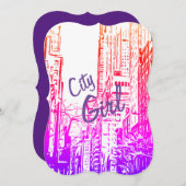 シティガールカード 招待状 (正面/裏面)