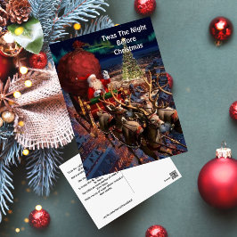 シティクリスマスヴィンテージサンタクロース ポストカード