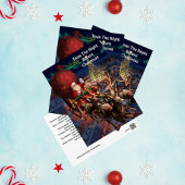 シティクリスマスヴィンテージサンタクロース ポストカード