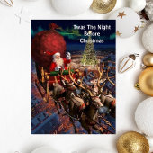 シティクリスマスヴィンテージサンタクロース ポストカード