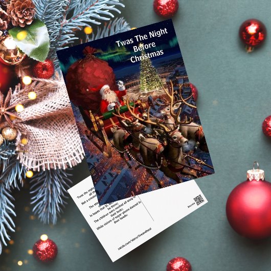 シティクリスマスヴィンテージサンタクロース ポストカード