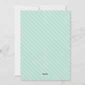 シティクリスマス ホリデーカード - ミント (裏面)