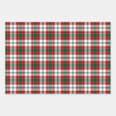 シティグラスゴータータンチェックプレイドグリーンマルーンホワイト ラッピングペーパーシート (正面2)