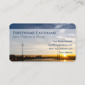 シティサンセットタクシー運転手タクシー運転手シティガイド 名刺 (裏面)