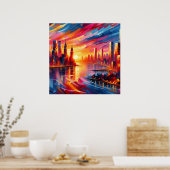 シティサンセット ポスター (キッチン)