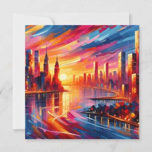 シティサンセット 招待状 (正面)