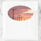 シティサンセット 楕円形シール (バッグ)