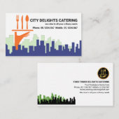 シティスカイラインウェイターサービングハンドケータリング 名刺 (正面/裏面)