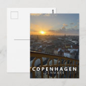 シティスカイラインコペンハーゲンデンマークスカンジナビアモダン ポストカード (正面/裏面)