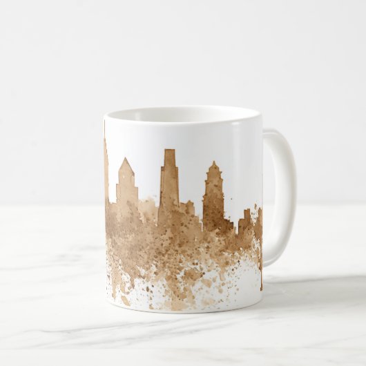 シティスカイラインコーヒーステインアート コーヒーマグカップ (正面右)