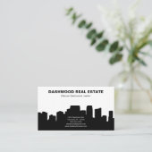 シティスカイラインシルエッ実在トエテート不動産仲介業者 名刺 (スタンド正面)