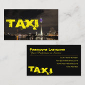 シティスカイラインタクシー運転手タクシー運転手 名刺 (正面/裏面)