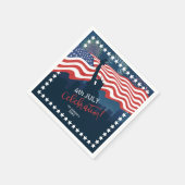 シティスカイライン独立記念日お祝いID658 スタンダードカクテルナプキン (角)