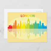 シティスカイライン |イギリス、ロンドン ポストカード (正面/裏面)