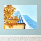 シティスカイライン キャンバスプリント (インサイチュ (ウッドフロア))