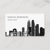 シティスカイライン スケッチ アップタウン ダウンタウン 建築家 名刺 (正面)
