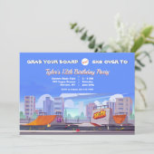シティスケートパークの誕生日パーティー 招待状 (スタンド正面)