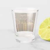 シティスケープスカイラインナイトカリフォルニアサンディエゴ ショットグラス (裏面)