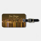 シティスケープスカイラインナイトカリフォルニアサンディエゴ ラゲッジタグ (正面横)