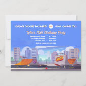 シティスケープスケートパーク誕生パーティー 招待状 (正面)