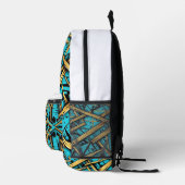 シティスケープ黄金シアンバックパック プリントバックパック (右)