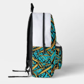 シティスケープ黄金シアンバックパック プリントバックパック (左)