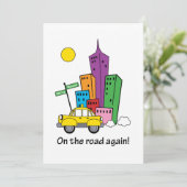 シティスケープ イエロー 5x7 カードに移動しました 案内状 (スタンド正面)