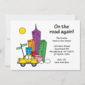 シティスケープ 5x7 片面カードの引っ越しのお知らせ 案内状 (正面)