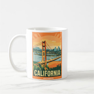 シティスケープCalifornia人目を引くベクトルデザイン コーヒーマグカップ
